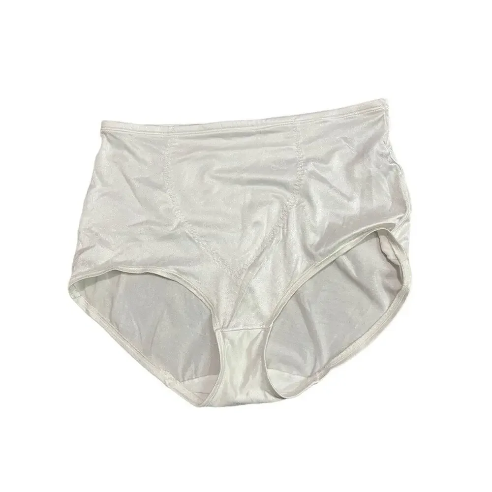 Vintage Sears Shiny White Granny Panty Style 49600 3XL Set of 3